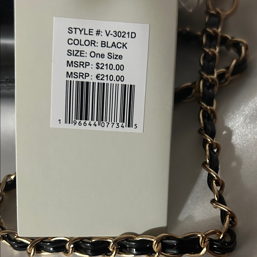 Valentino Orlandi Glossy Black Clutch or Crossbody NWT $210 Retail - Picture 11 of 11